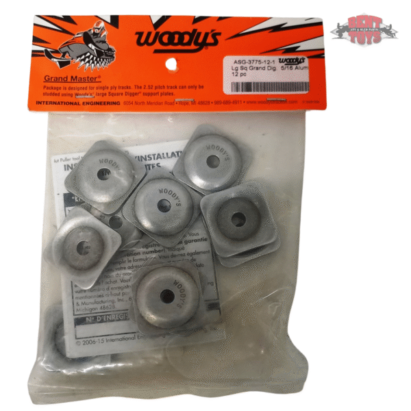 WOODY’S Square Grand Digger Support Plate (Pack Of 12) #ASG-3775-12-1